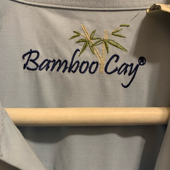 Bamboo Cay soft blue shirt Sz L - Picture 5 of 6